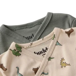 GOTS Max Wrap Body 2-pack Sage Green / Dinosaur