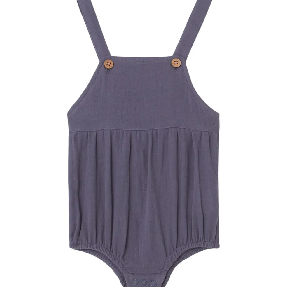 GOTS Måns Romper Blueberry