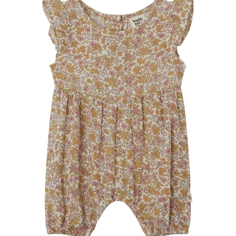 GOTS Svea Blommig Romper Wildflowers