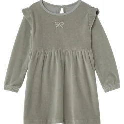 GOTS Tanja Klänning I Velour Sage Green