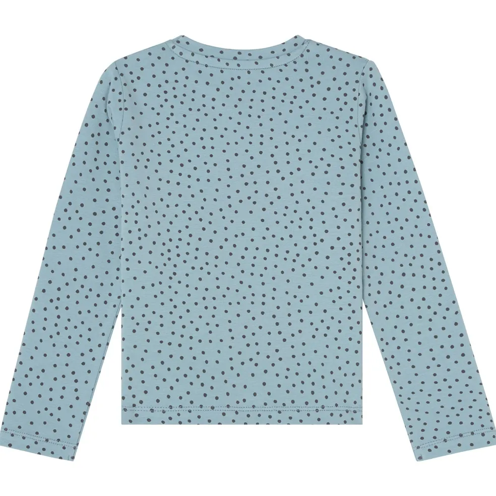 GOTS Tia Långärmad T-shirt Blue Dots