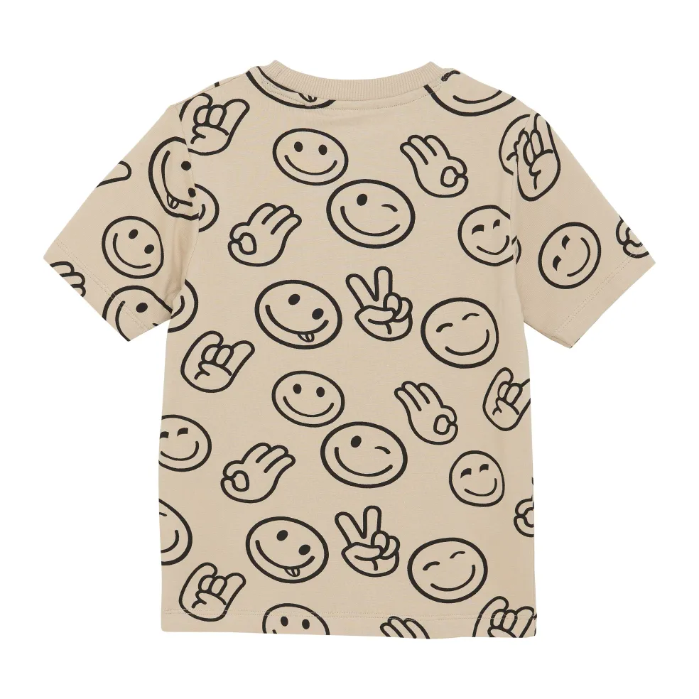 GOTS T-shirt Aop Oxford Tan