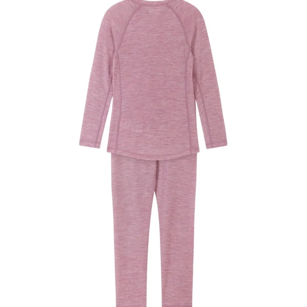 Grå Rosa Ull Underställsset