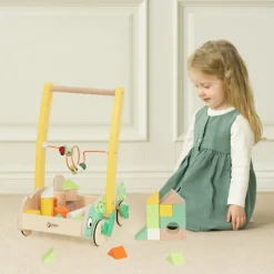 Gåstol Med Byggklossar Gul