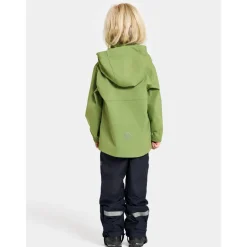 Hallon Kids Vindtät Jacka Algae Green