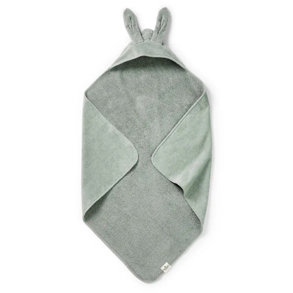 Handduk Med Huva Mineral Green