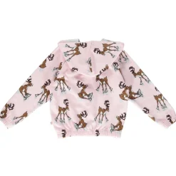 Hoodie with reindeer Icy Pink