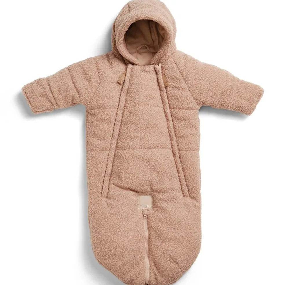 2-i-1 Babyoverall Pink Bouclé