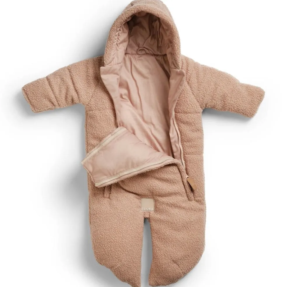 2-i-1 Babyoverall Pink Bouclé