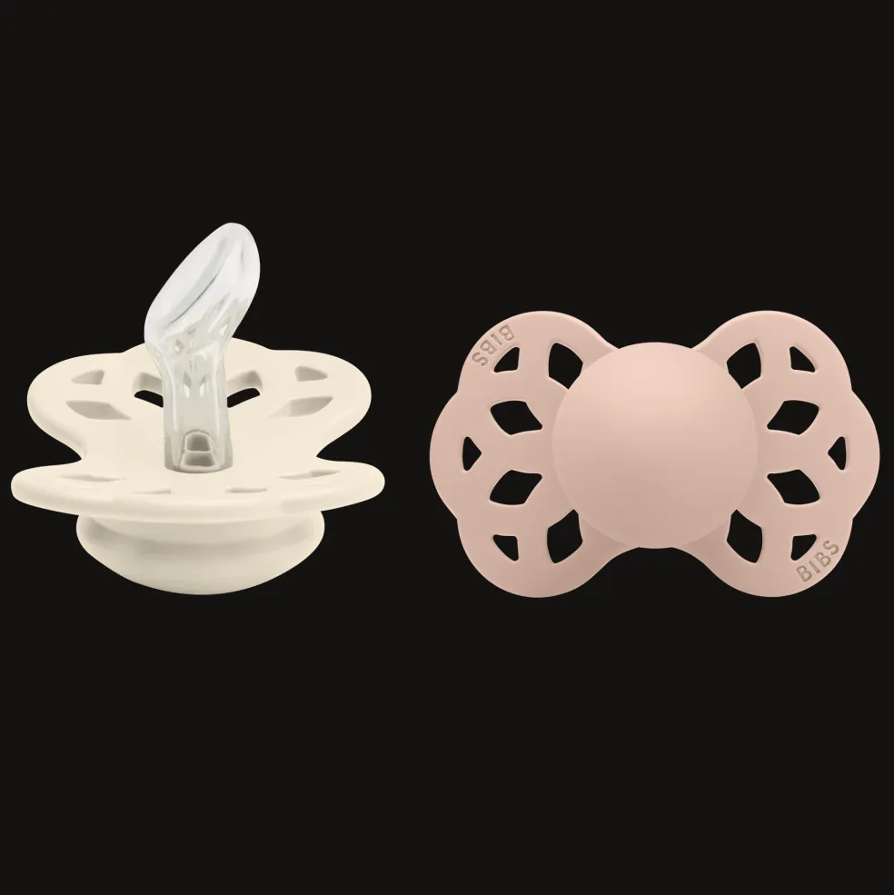 Infinity 2-pack Anatomiska Silikonnappar Ivory Blush