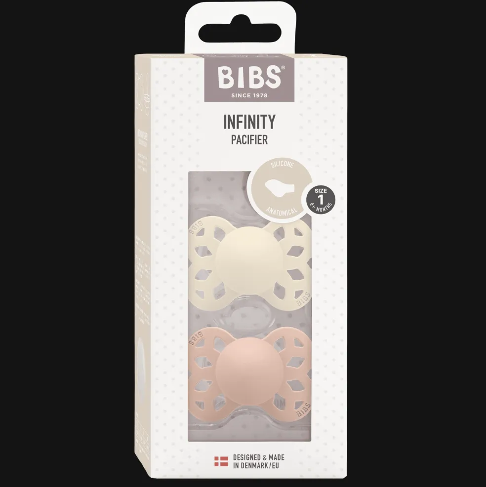 Infinity 2-pack Anatomiska Silikonnappar Ivory Blush
