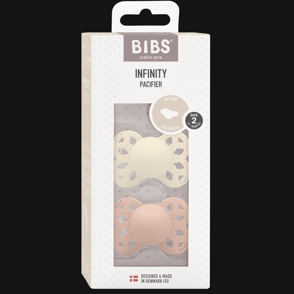 Infinity 2-pack Anatomiska Silikonnappar Ivory Blush