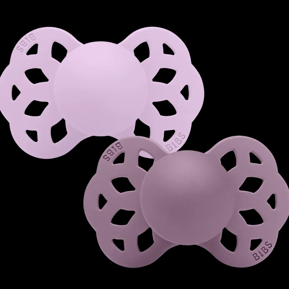 Infinity 2-pack Anatomiska Silikonnappar Violet Sky Mauve