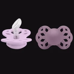 Infinity 2-pack Anatomiska Silikonnappar Violet Sky Mauve