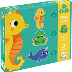 In The Sea 3 Djurformade Pussel 4, 6, 9 Bitar