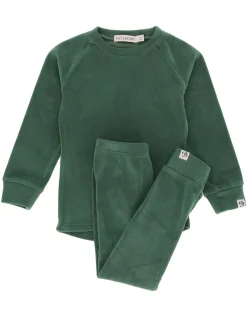Jona Fleece-set Deep Green