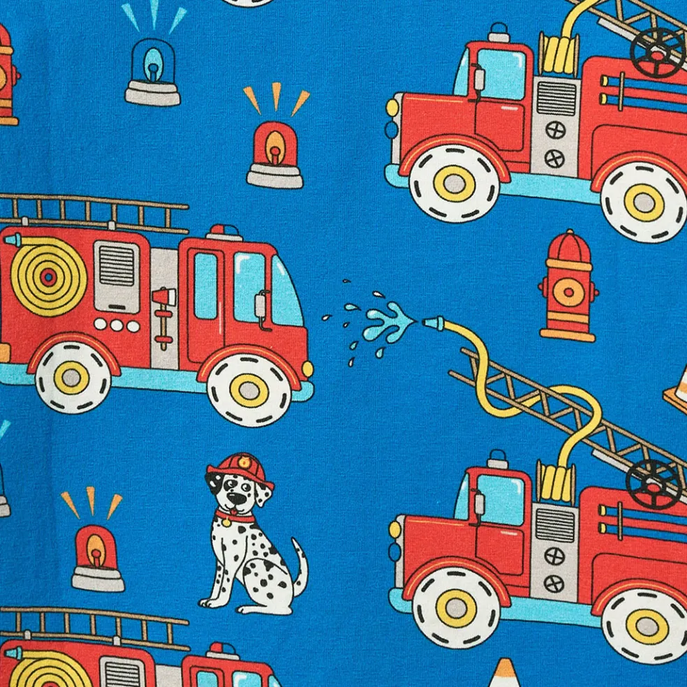 Jubilee With Fire Truck Nattkläder Set Brilliant Blue