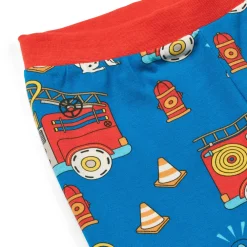 Jubilee With Fire Truck Nattkläder Set Brilliant Blue
