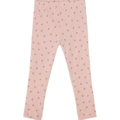 Kalle GOTS Hjärtmönstrade Leggings Aprikosfärgad
