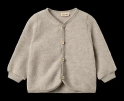 Kari Ullfleecekofta Khaki Melange