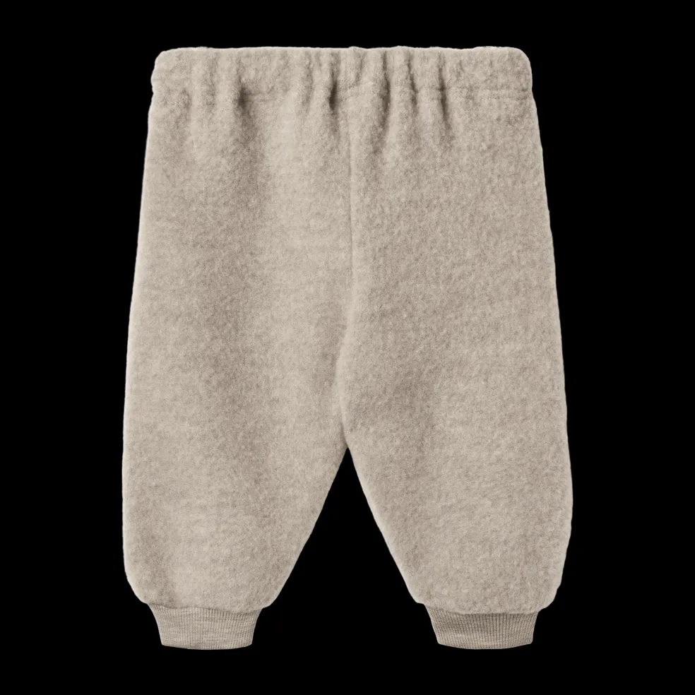 Kinnie Ullfleecebyxor Khaki Melange