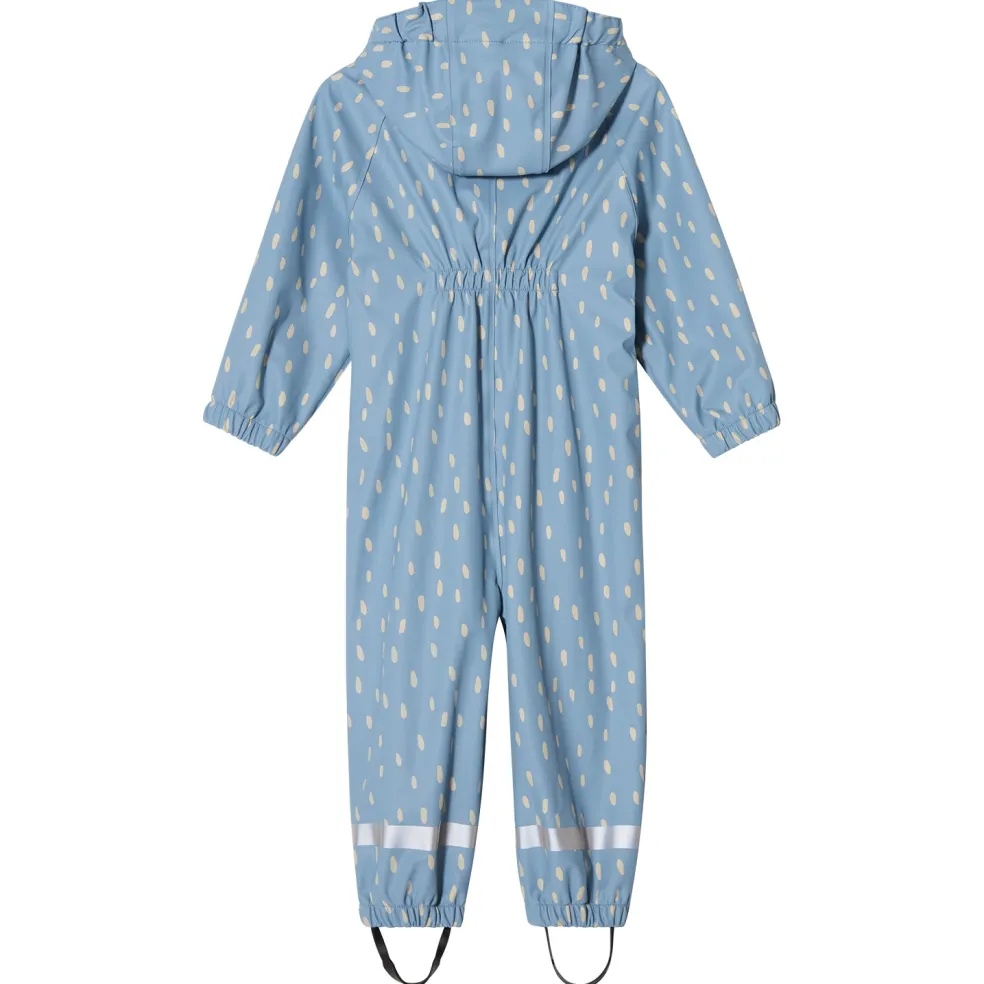 Leeds Ofodrad Regnoverall Dove Blue Dots
