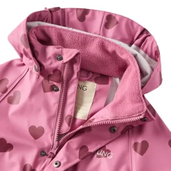 Leeds Ofodrad Regnoverall Mauve Hearts