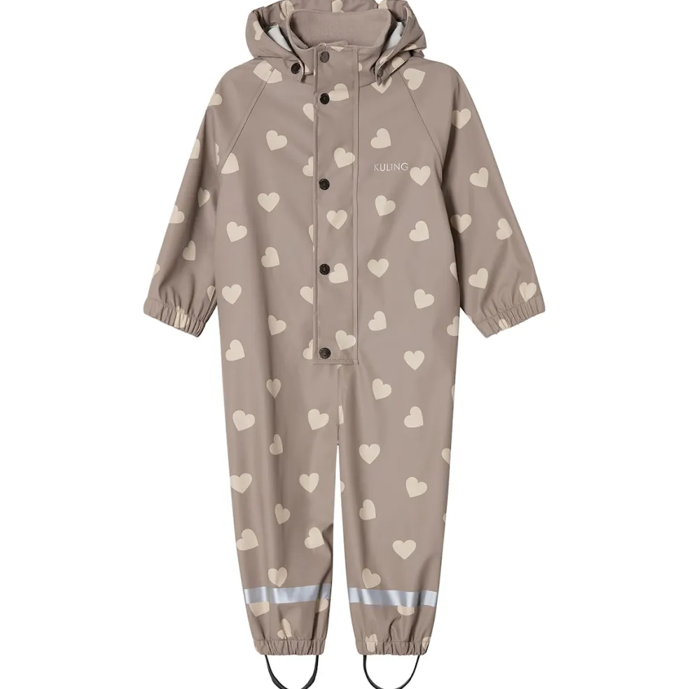 Leeds Ofodrad Regnoverall Taupe Hearts