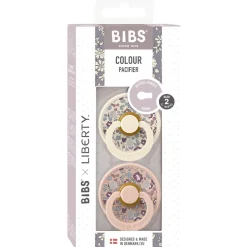 Liberty Colour Eloise 2-pack Runda Latexnappar Blush Mix