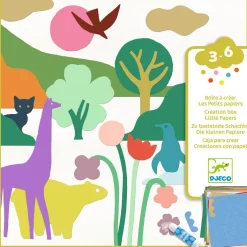Little Papers Set För Kreativt Skapande - Färgglada Former Multi