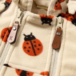 Livigno Vindfleeceoverall Ladybug