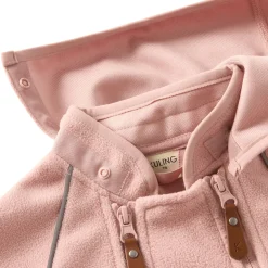 Livigno Vindfleeceoverall Woody Rose