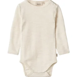 Långärmad Ullbody Lucca Eggshell Melange