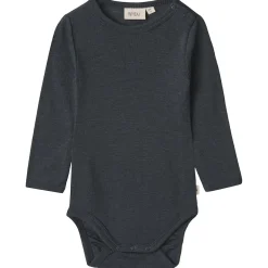 Långärmad ullbody Lucca Navy