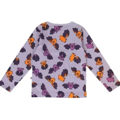 Long-sleeved top with bats Orchid Petal