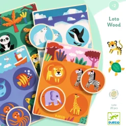 Loto Wood Memory-spel Multi