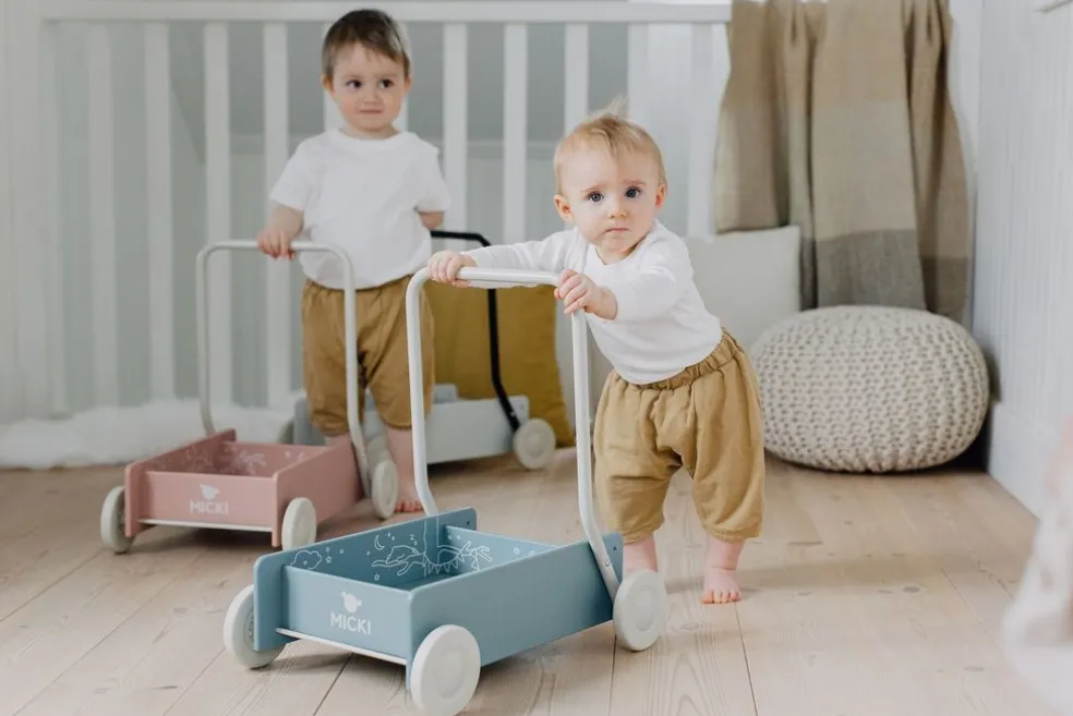 Lära Gå-vagn Blå