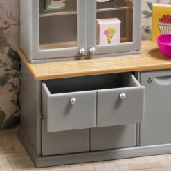 Lundby Diskbänk + Diskmaskin För Dockhus Grey