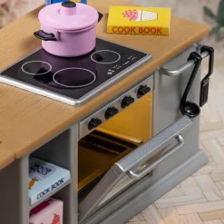 Lundby Spis + Kylskåp Set För Dockhus Grey