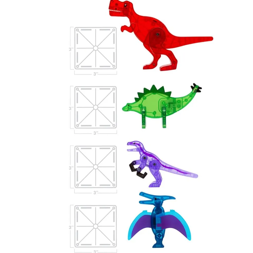 MAGNA-TILES Dino World 40 Pcs Set