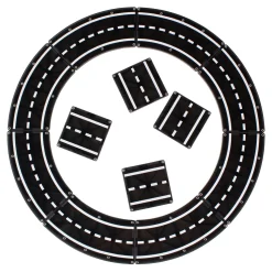 MAGNA-TILES XTRAS : Roads Byggklossar 12 St Set (6/ctn) Multi