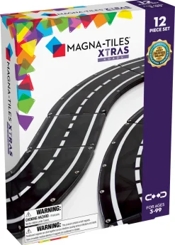 MAGNA-TILES XTRAS : Roads Byggklossar 12 St Set (6/ctn) Multi