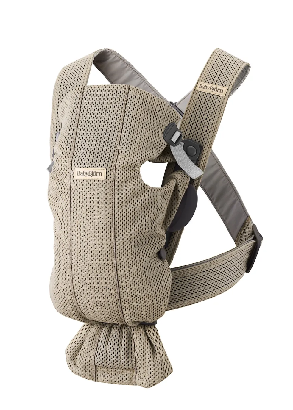 Mini 3D Mesh Bärsele Grey Beige