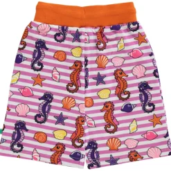 Mönstrad Mjukisshorts Med Sjöhästar Spring Pink