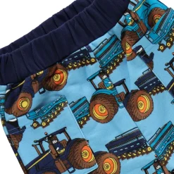 Mönstrad Mjukisshorts Med Traktorer Blue Grotto