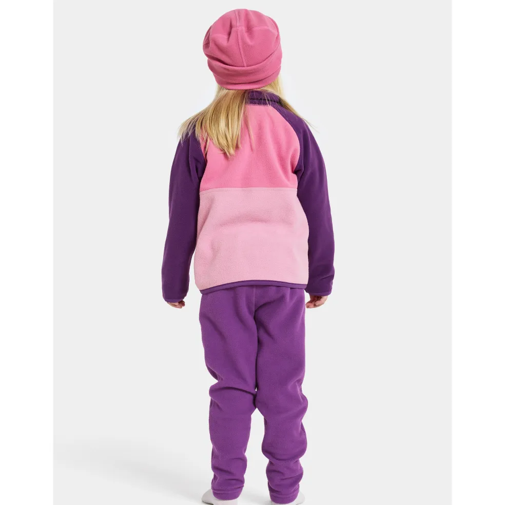Monte Kids 4 Halvknapp Jumper Light Heather Pink