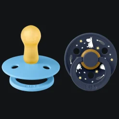 Moomins Good Night 2-pack Runda Latexnappar Breeze Deep Space