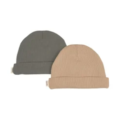 2-Pack Detroit GOTS Mössor Sand/Green