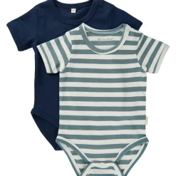 2-pack Kortärmad Baby Body Goblin Blue