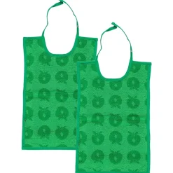 2-Pack Stora Bib Apples Green